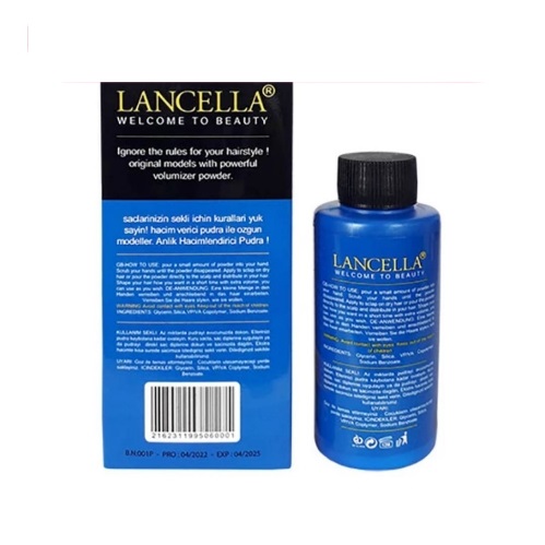پودر حالت دهنده مو آبی لنسلا مدل Lancella وزن 20 گرم